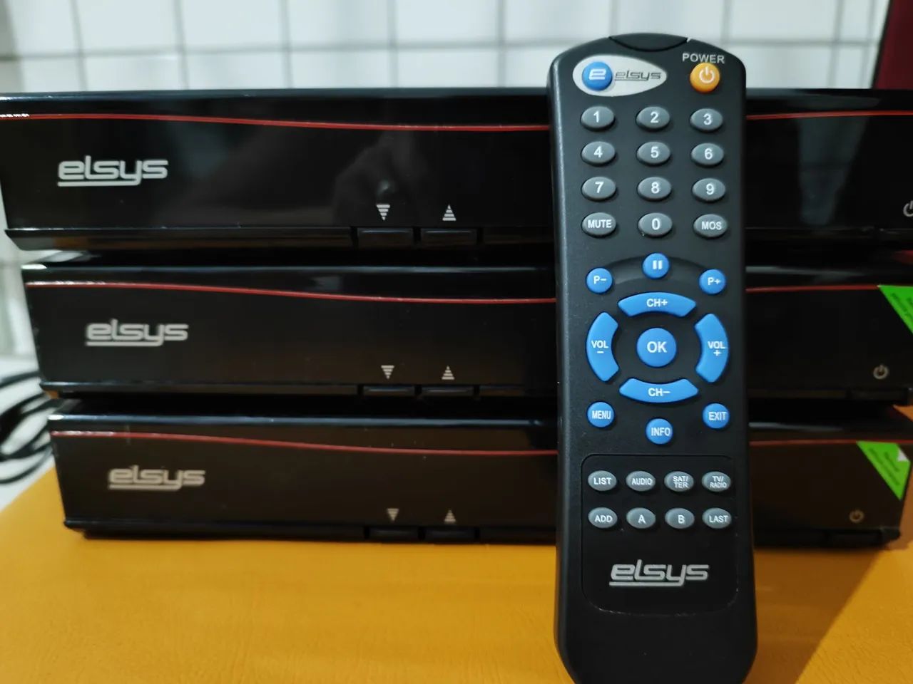 Kit 3 Receptor Digital Elsys + Controle Remoto