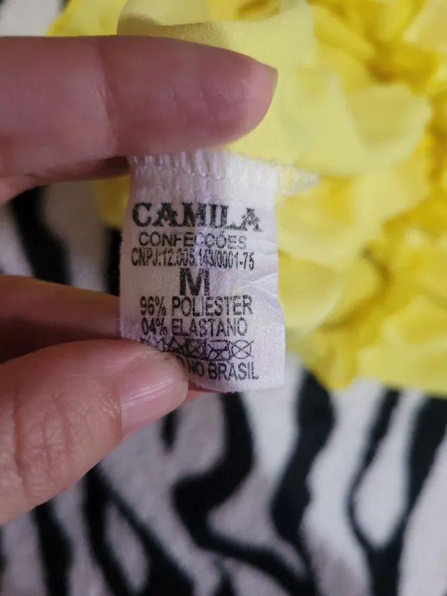 Cropped amarelo de manga  - Foto 4