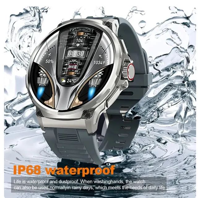 lançamento V69-Smartwatch Tela Gigante  super grande 1,85 - Foto 5