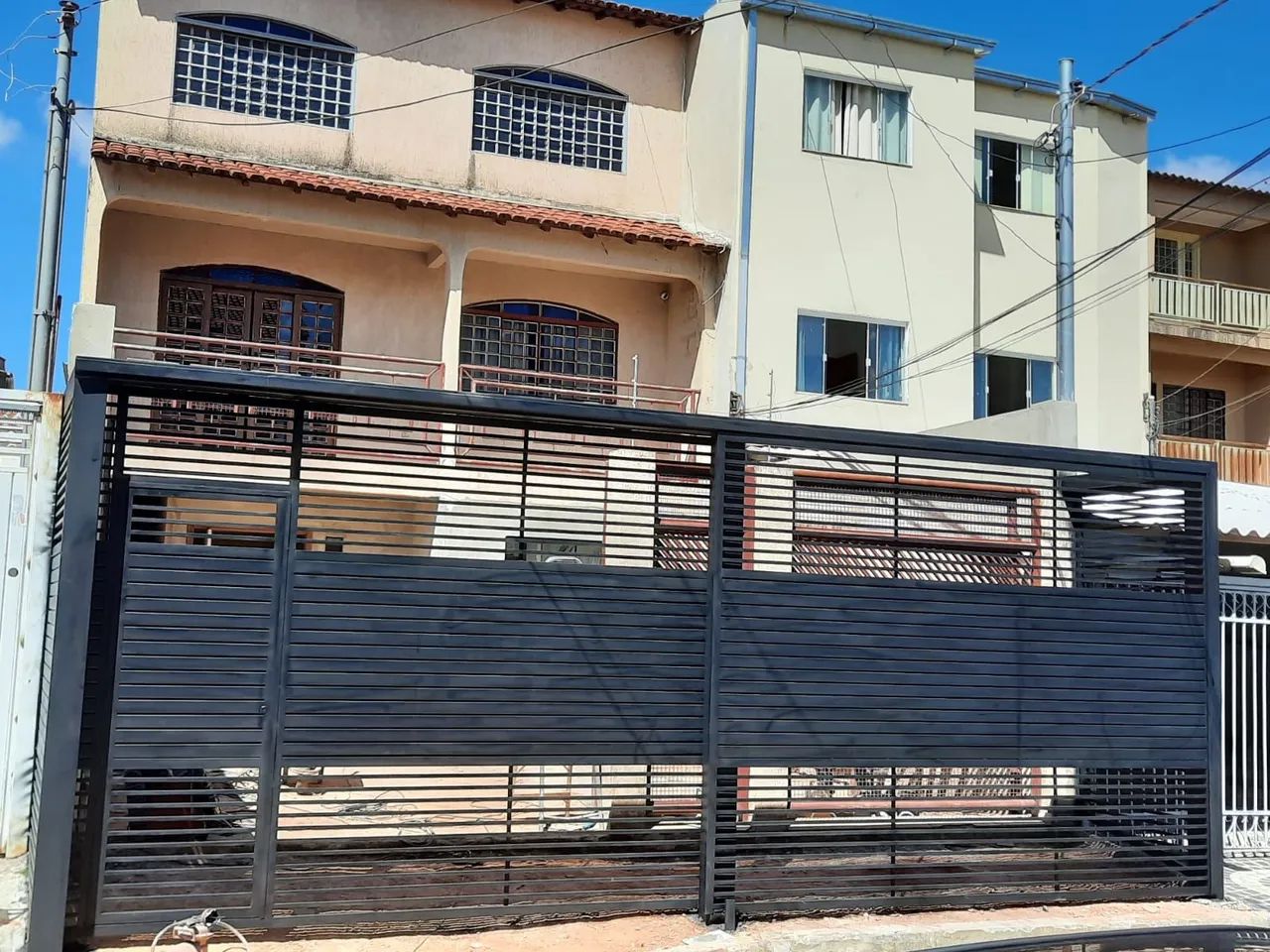 Portão de aço com tipa e chapa - Foto 6