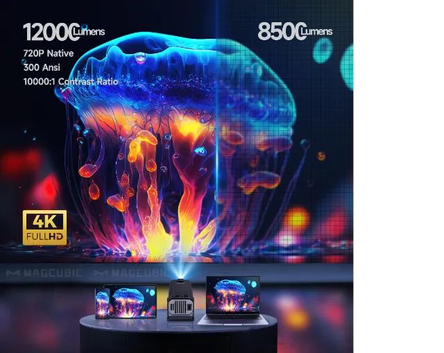 Magcubic Projetor Portátil, HY320 PRO, Android 11, 4K, Wifi6, BT5.0 - Foto 4