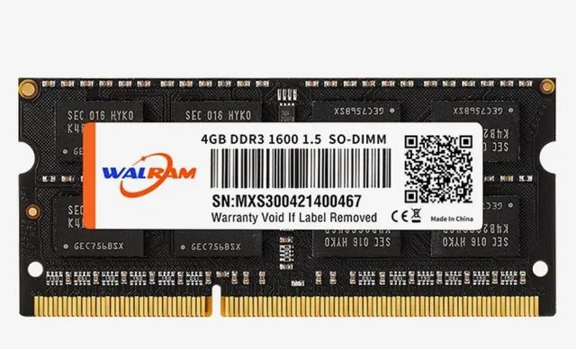 Memória DDR3 4 gb 1600 mhz Walram 