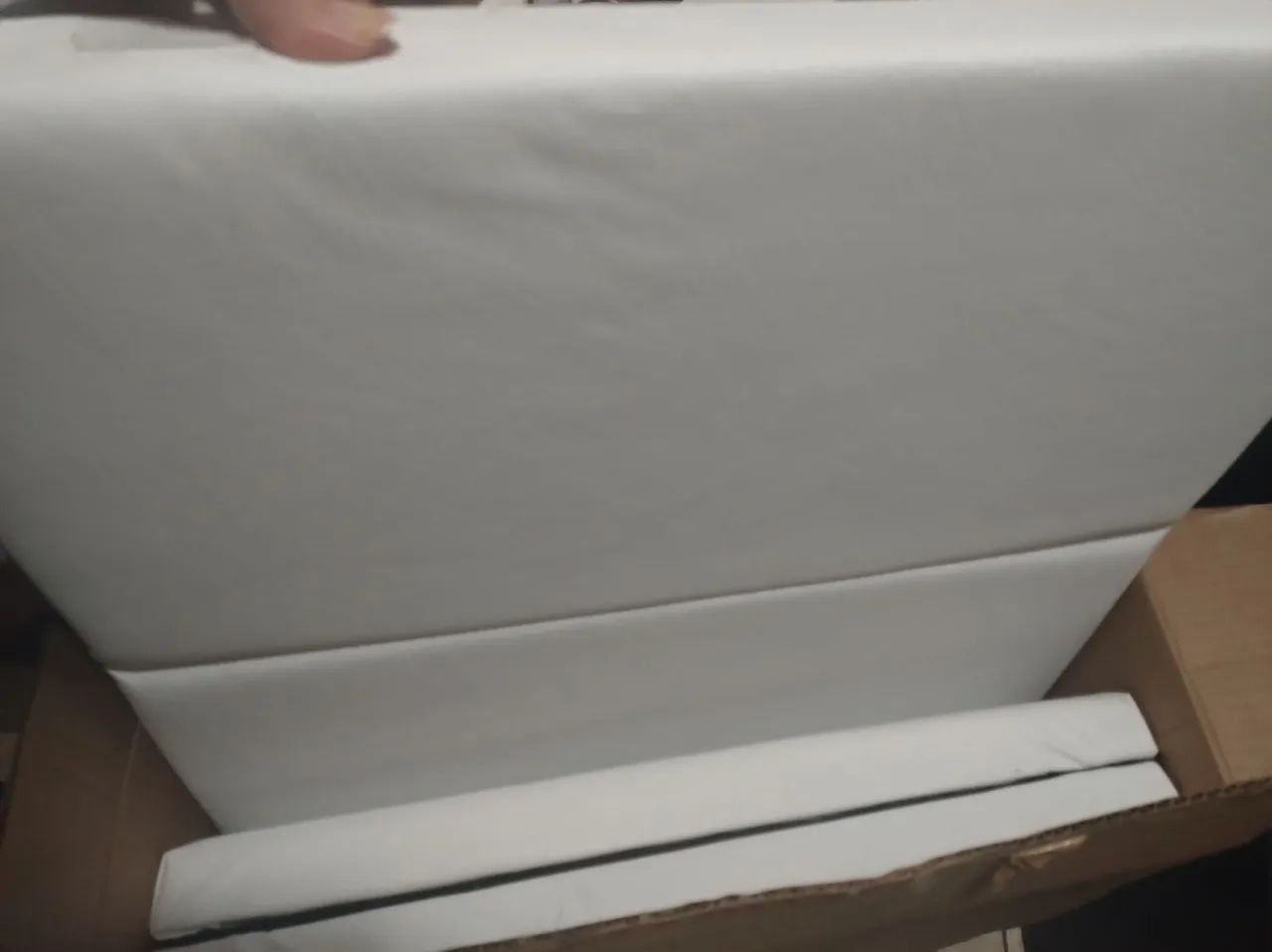 Cama Box Queen com Colchão Magnyfic 158cm Ortobom e cabeceira suspensa - Foto 5