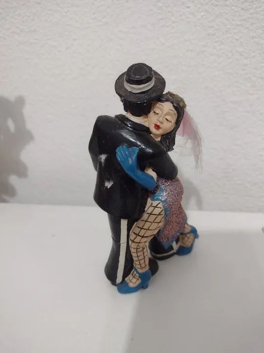 Casal dançarinos 12 cm de resina - Foto 4