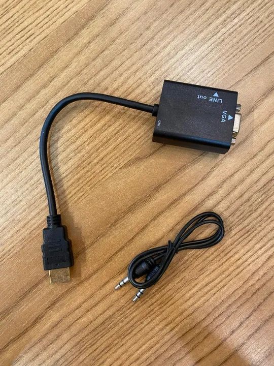 Cabo Adaptador Conversor HDMI para VGA com Saída P2 de áudio - Foto 4