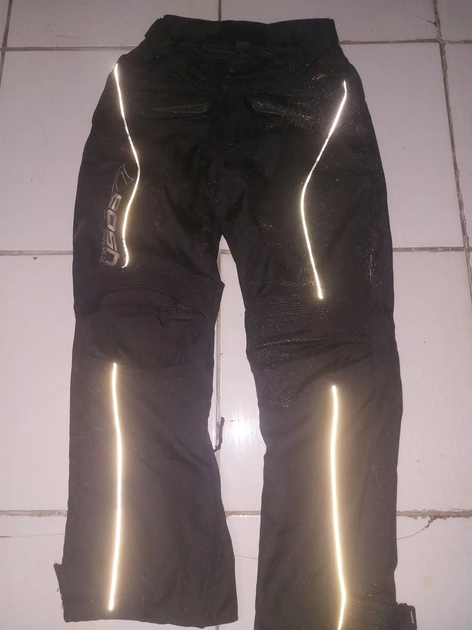 Calça de Motociclista com Refletivos com forro