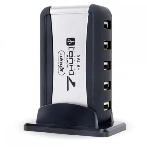 MINI HUB USB 2.0, 7 Portas, Hb-t68, Knup, C Fonte - Foto 3