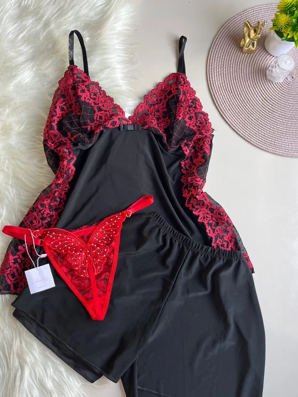 Combo calcinha + baby-doll