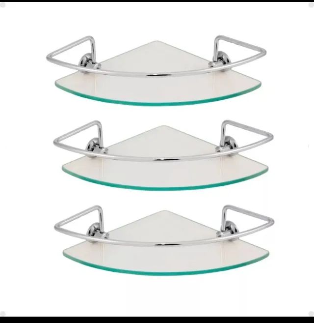 Kit 3 cantoneiras de vidro64310338707970120