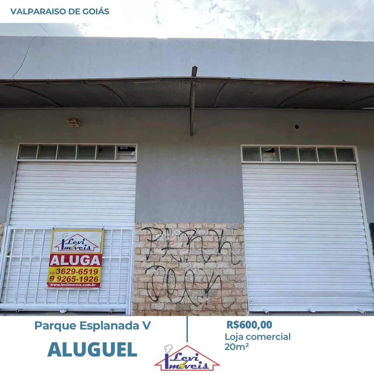 Alugo loja comercial com 20m² no Parque Esplanada V