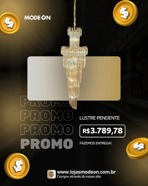lustre pendente cristal 
