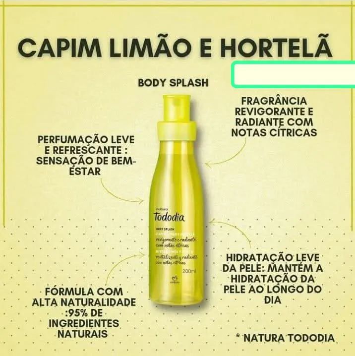 2-Body Splash Tododia 200ml- FRAGRÂNCIAS 
