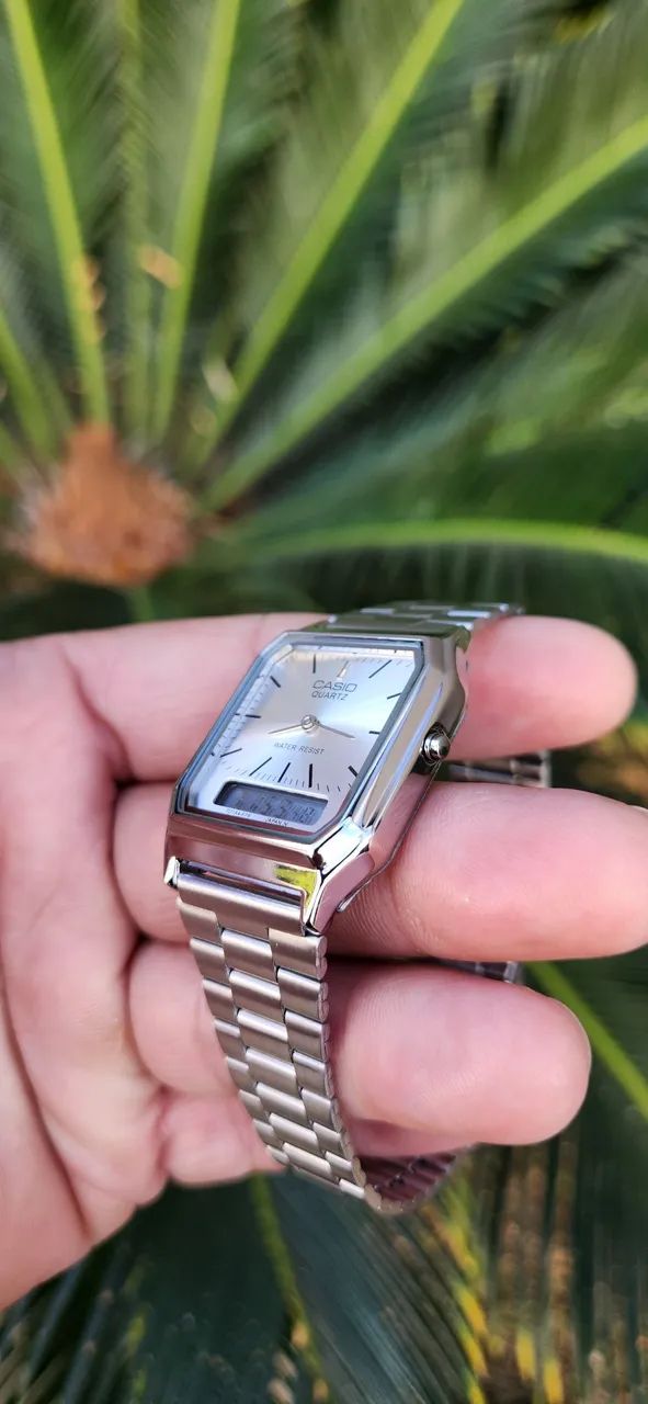 Relógio Casio Quartz Analógico/Digital Prata - Foto 4