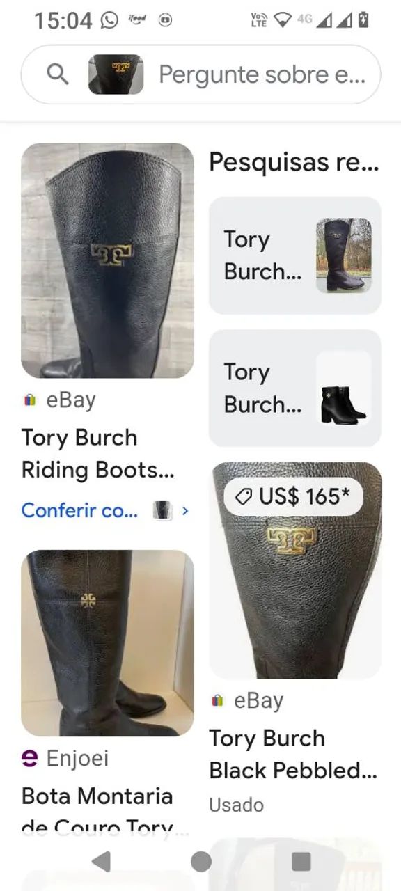 Bota de cano alto preta - Tory Burch - Foto 6