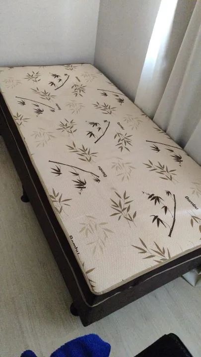Cama Box Solteiro com Colchão Ortopédico