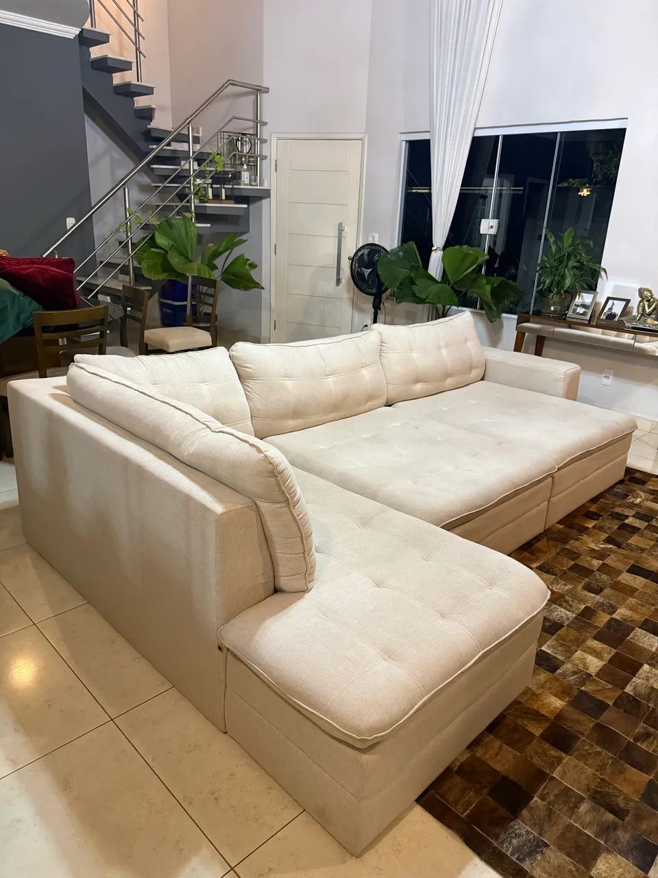 Sofá retrátil 5 lugares com divã esquerdo. Fabrispuma. 3,10 m. - Foto 2