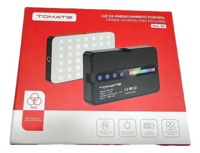 Luz De Preenchimento Rgb Mobile Para Câmera Tablet Celular