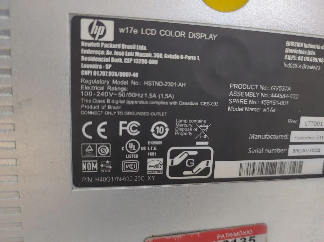 Monitor HP w17e - 17 polegadas - Foto 2