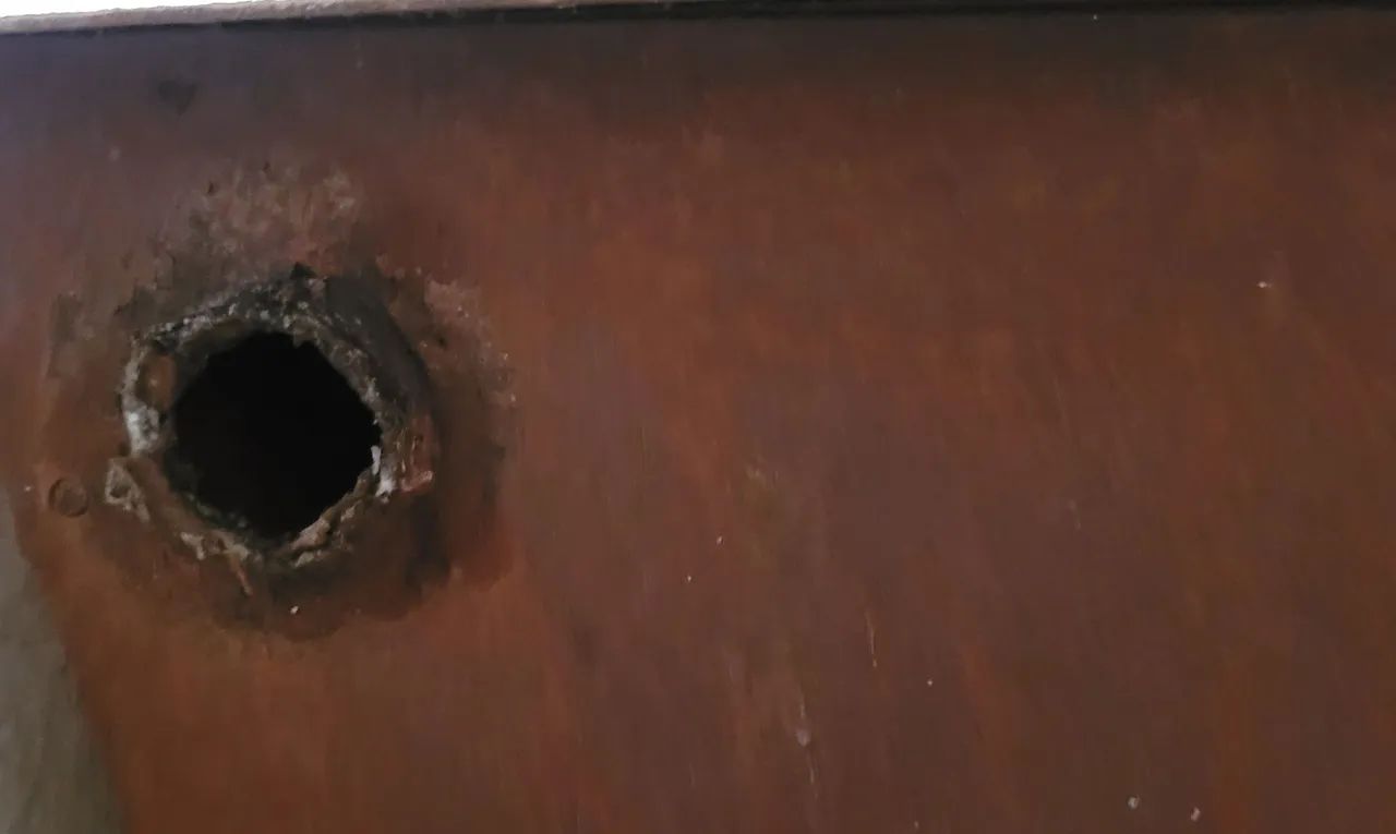 Caixa de luz vermelha grande vintage - Foto 5