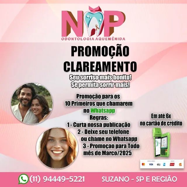 Clareamento dental em Promoção