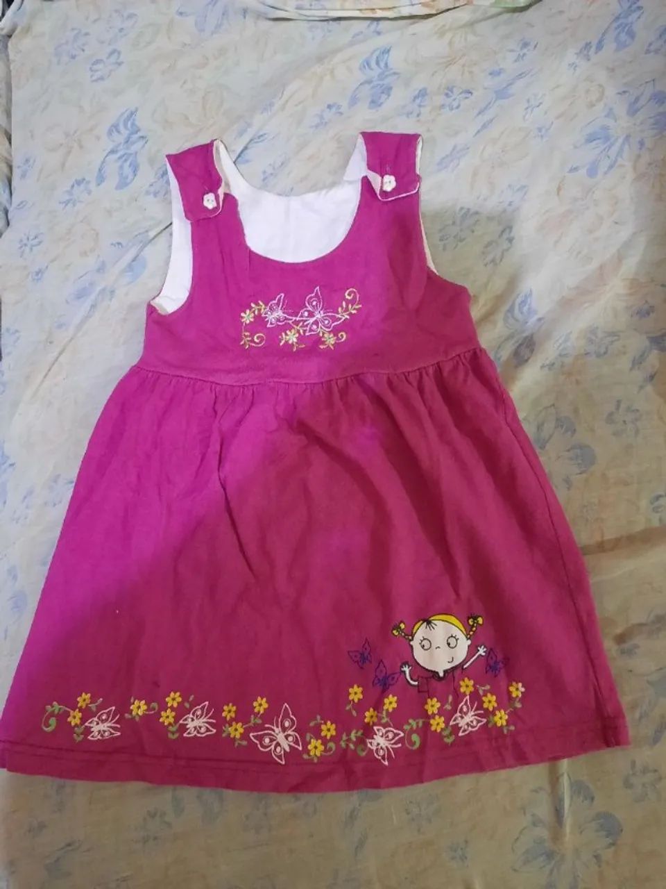 vestido infantil lilas