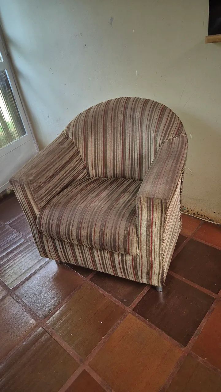 Poltrona listrada 