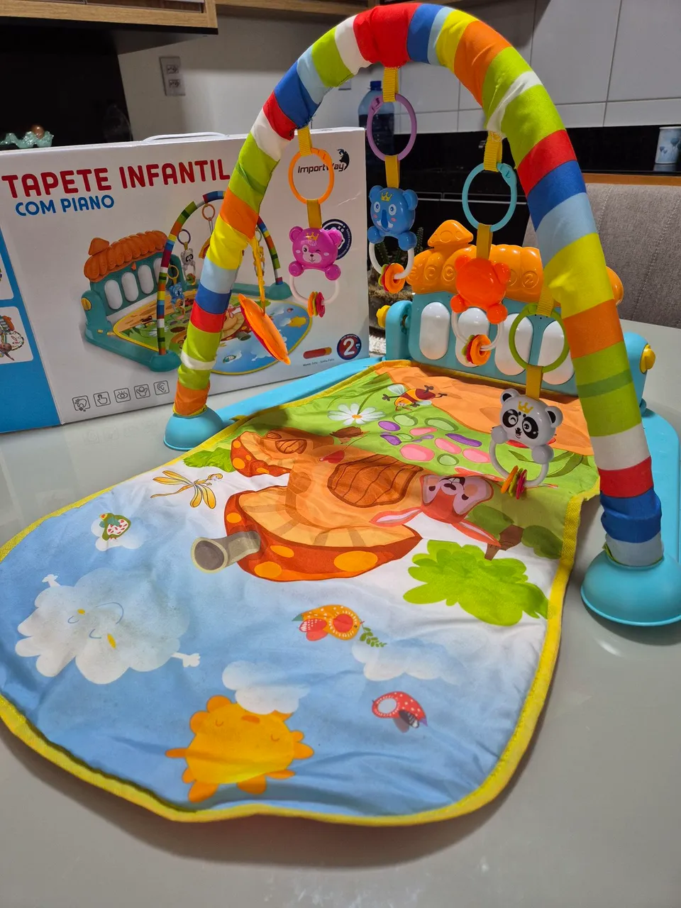 Tapete Infantil com Piano e Atividades Import Baby