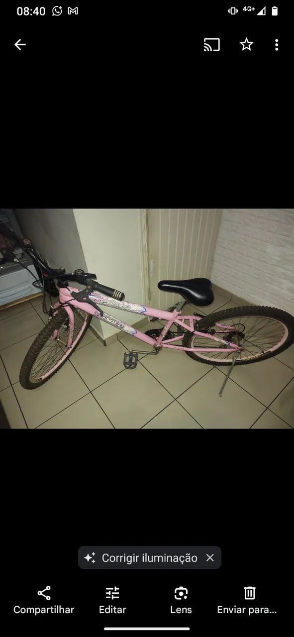 BICICLETA FELINE WENDYBIKE ARO 26 ROSA - Foto 2