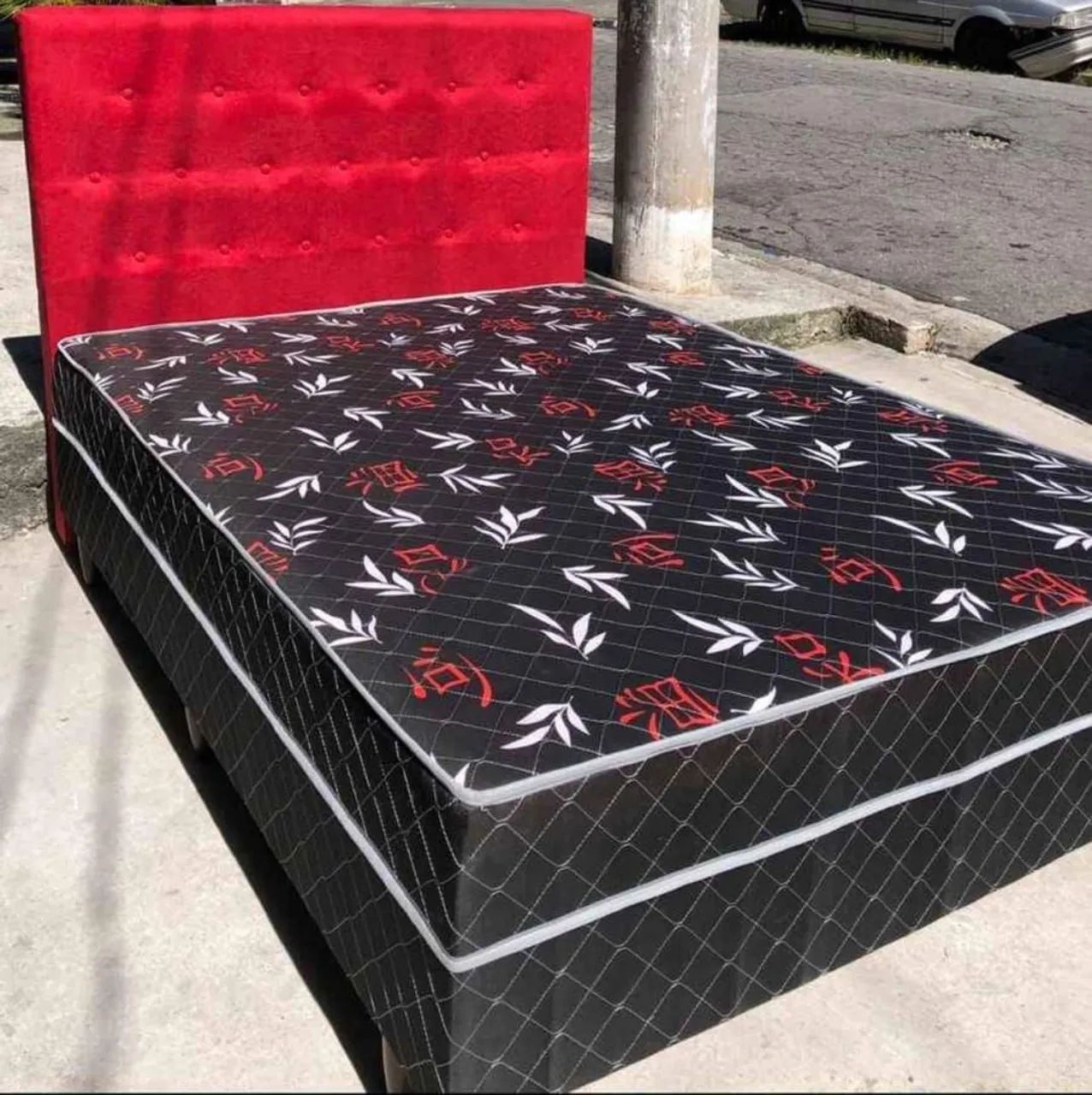 Camas box com colchão conjugado e cabeceira! Frete grátis 