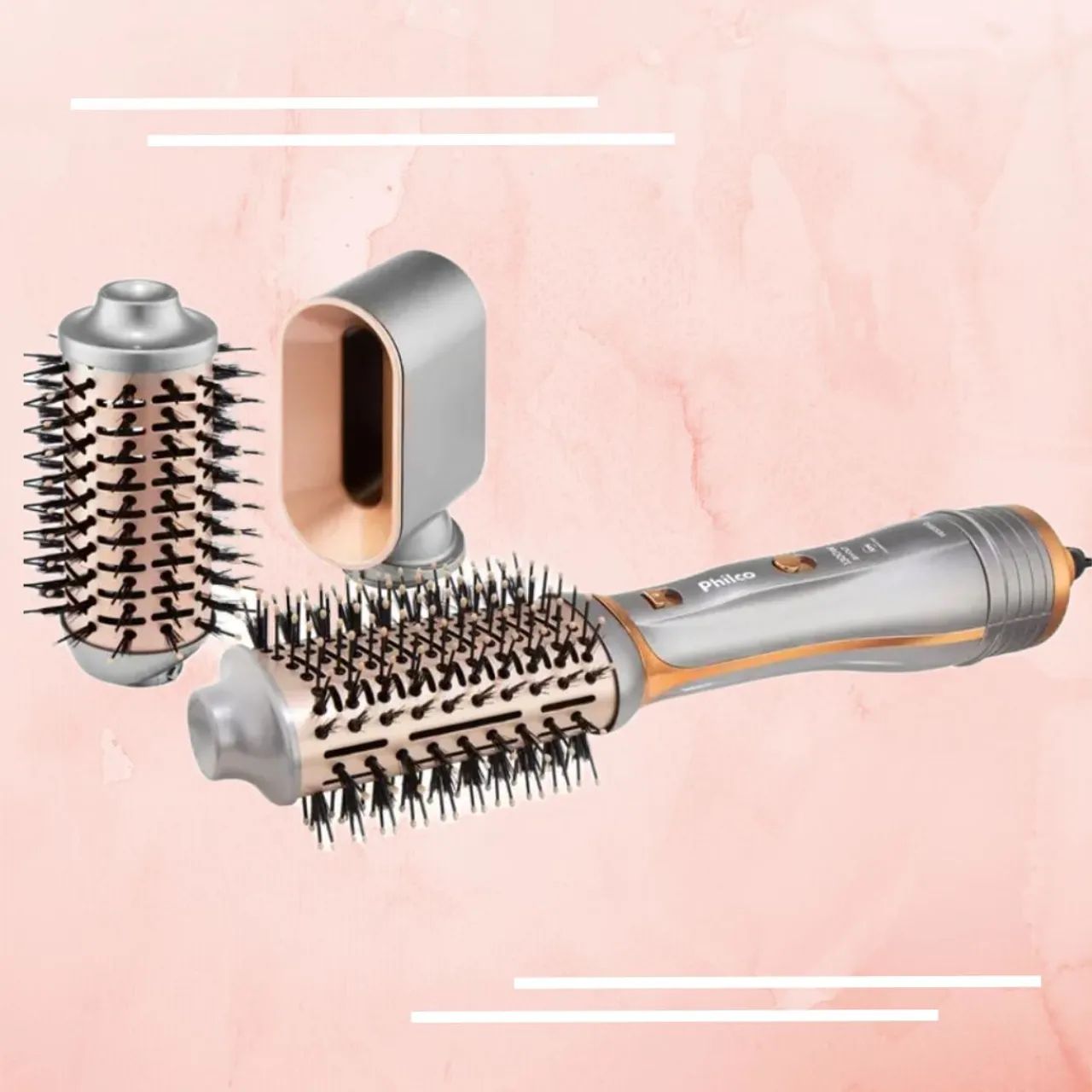 Escova Secadora Philco 4 em 1- Penteados Perfeitos! (Novo) - Foto 2