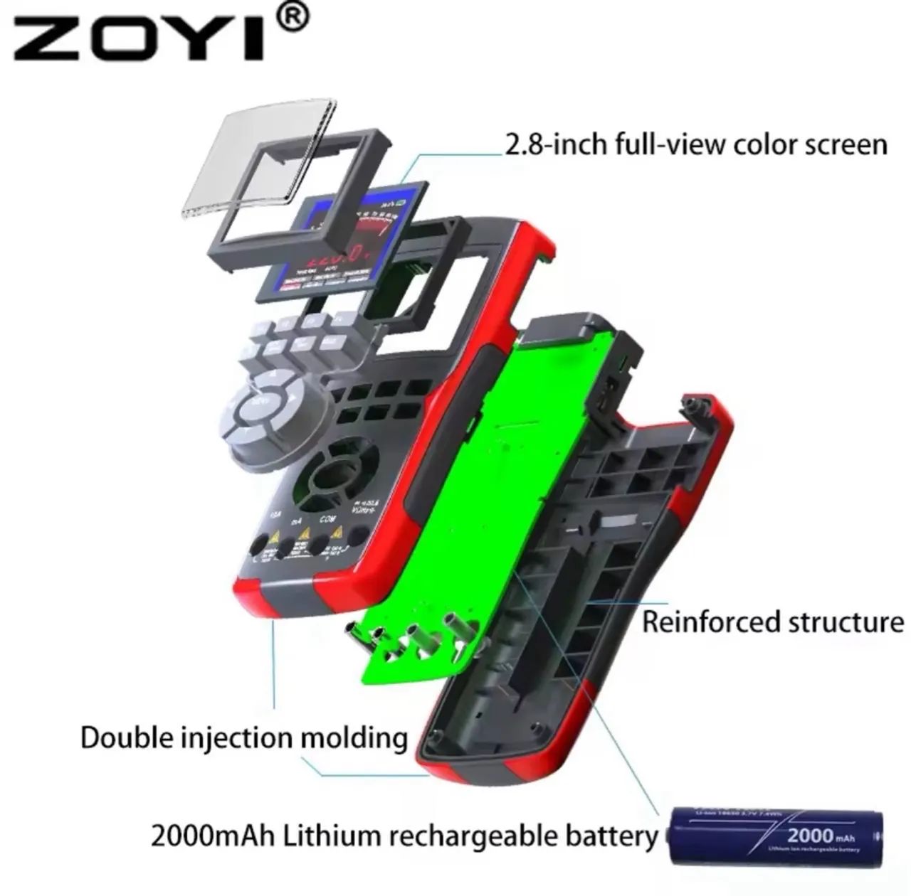 Multímetro Digital ZOYI ZT-702S - Osciloscópio - Foto 2