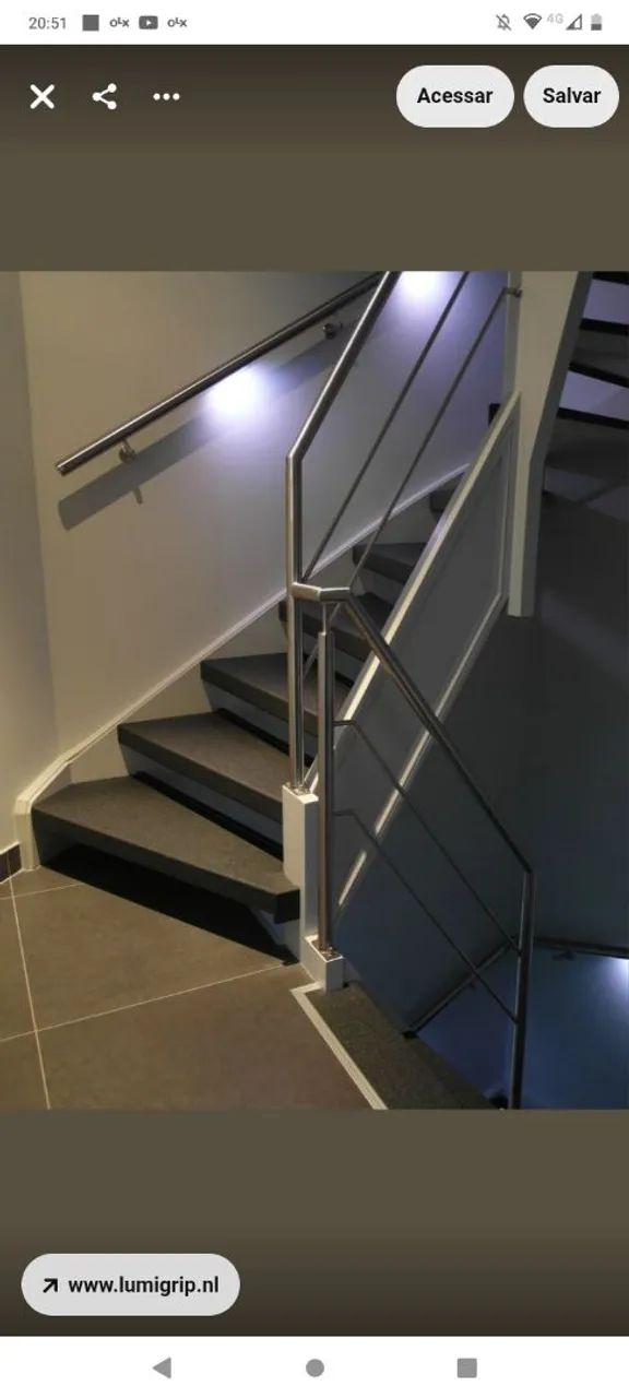 Corrimão de Escada em Aço Inox - Foto 2