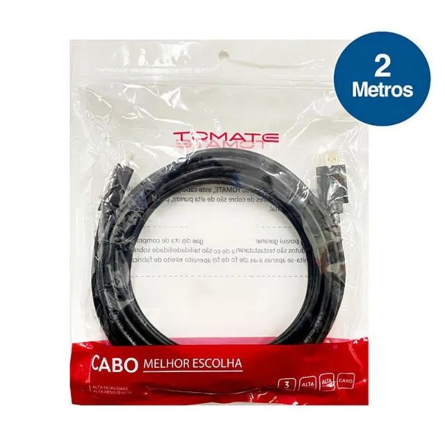   Cabo hdmi Tomate 2.0 4k - 2 mts