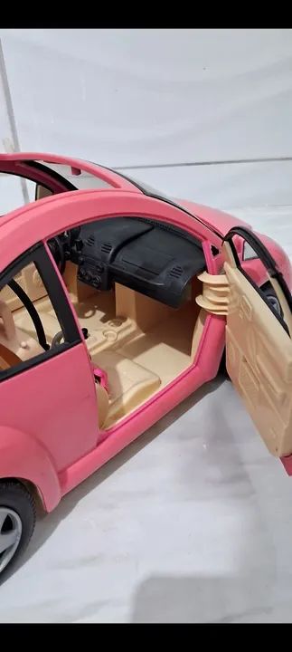 Carro Volkswagen Fusca Rosa Brinquedo I nfantil - Foto 4