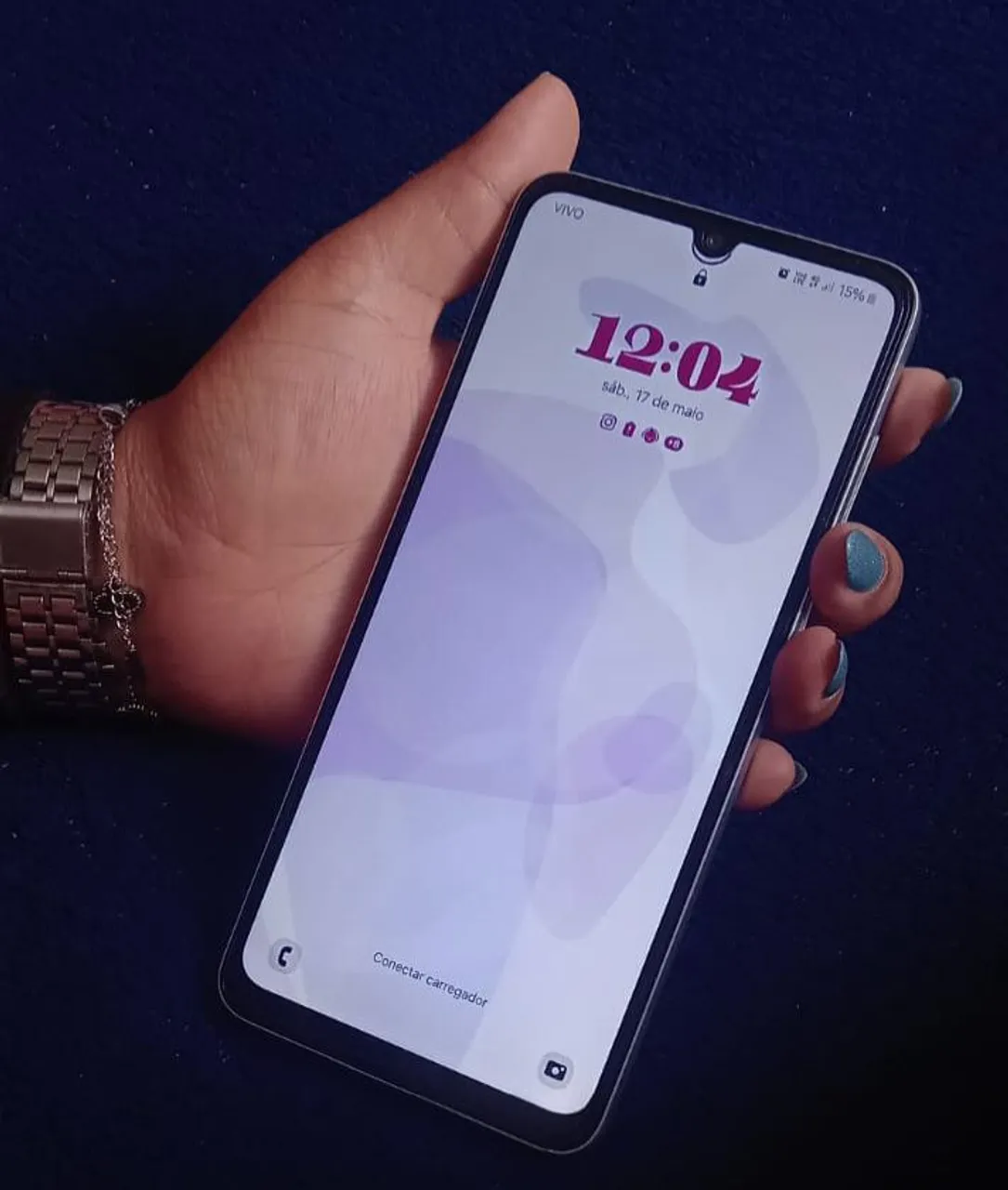 Celular Samsung galaxy A05 prata, seminovo !!