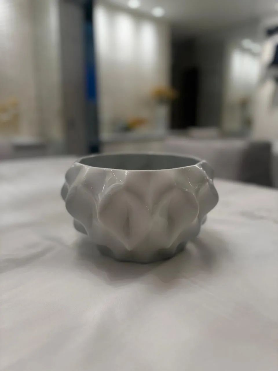 Vaso Plissan P - Holaria (Porcelana Branca Brilho)