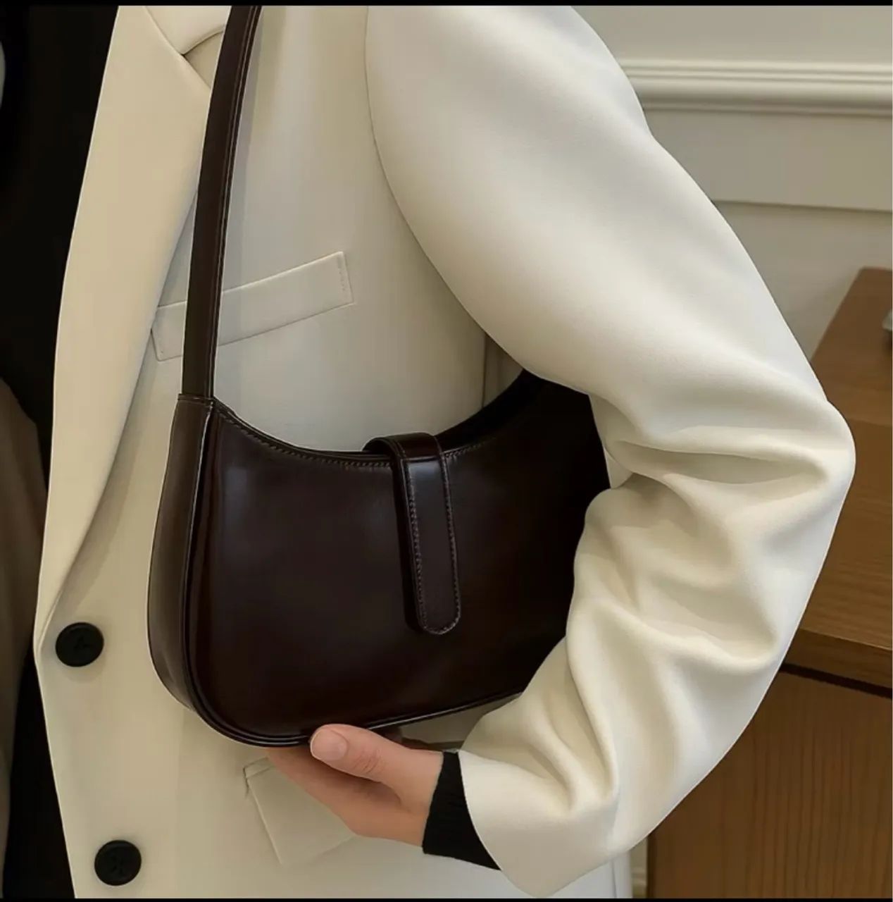 Bolsa de Ombro Preto NOVA! 