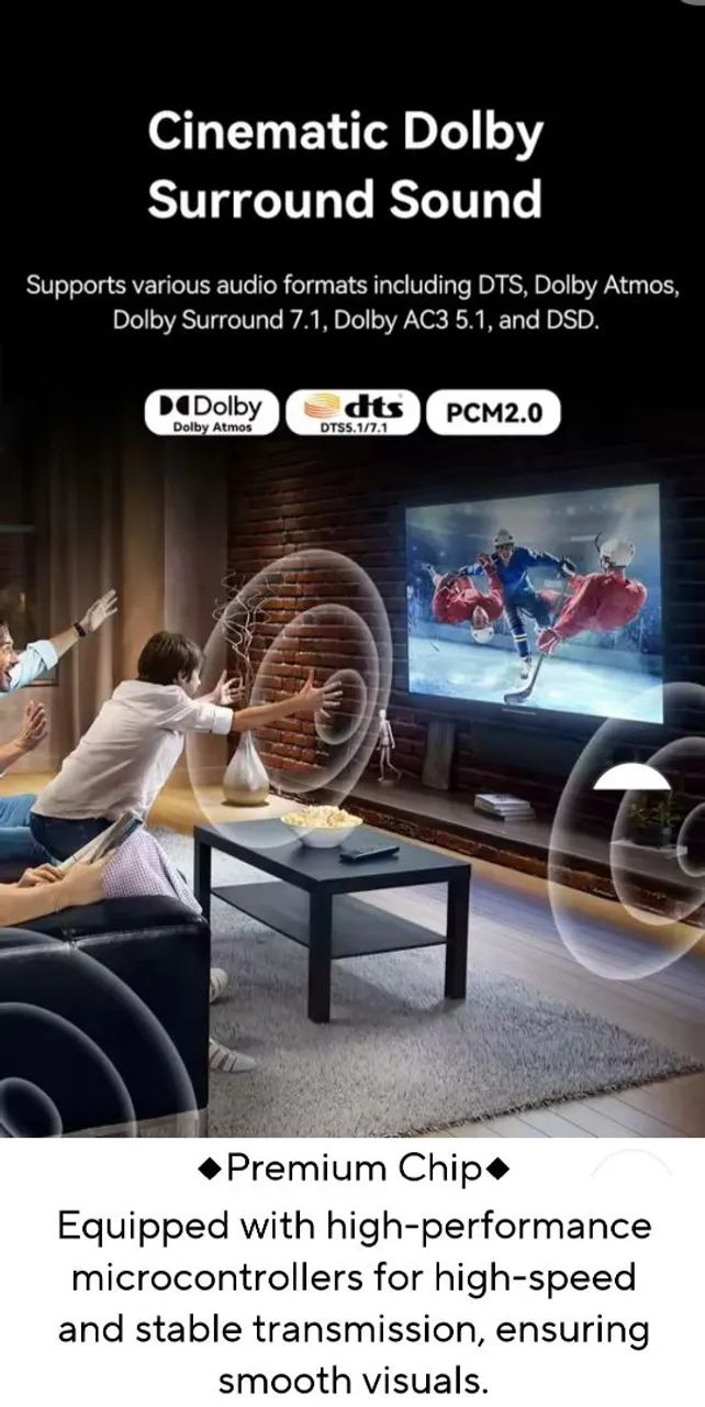 Switch HDMI 8K 3x1 - 3 entradas 1 saída - Alta definição - Foto 6
