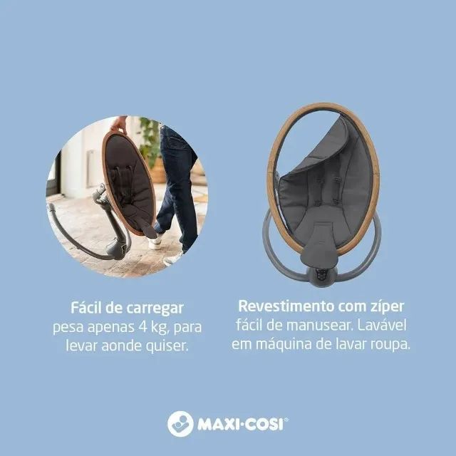 Cadeira de Balanço Maxi-Cosi Bouncer Swing Cassia Beyond Graphite [NOVO LACRADO] - Foto 2