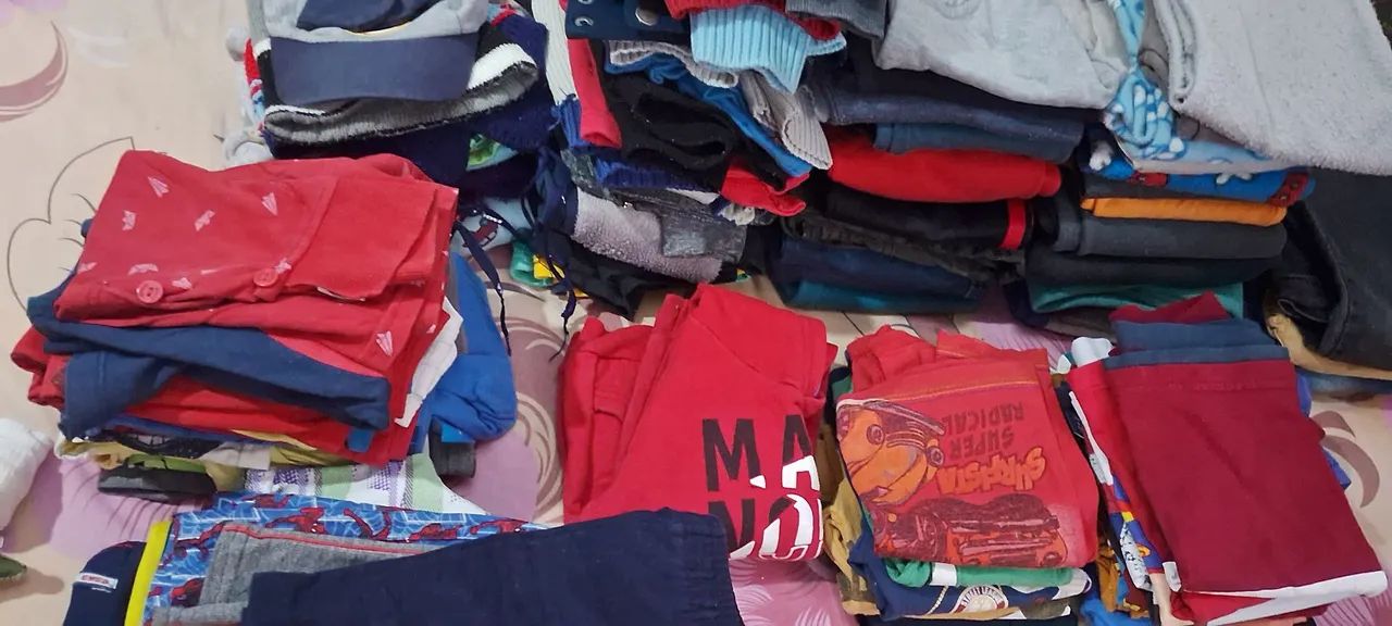 Lote menino 99 peças 1a2 anos