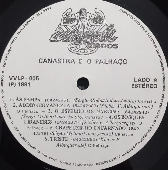 Disco de Vinil LP Canastra e o Palhaço - Foto 3