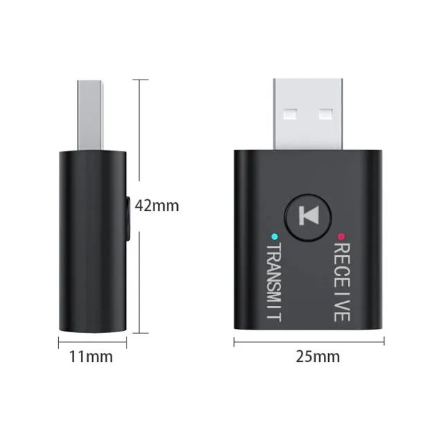 Receptor e Transmissor de Áudio Bluetooth 5.0 para TV Sistema de Som PC Notebook - Foto 2