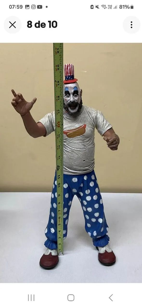 Captain Spaulding NECA 1/4 - RARIDADE  - Foto 5