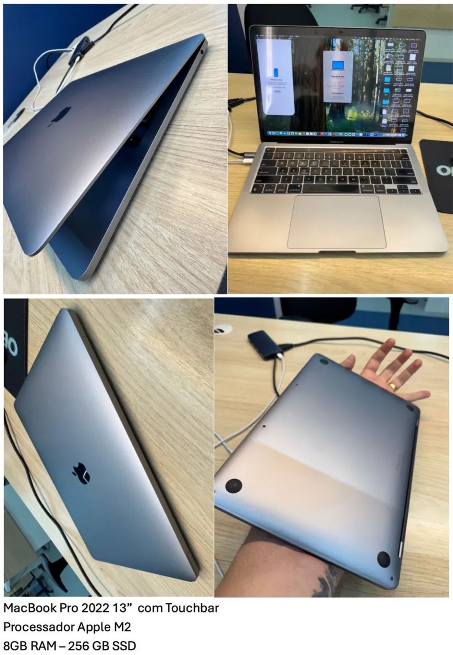 Apple MacBook Pro 13 2022 M2 touchBar 256 SSD 8gb - Notebooks