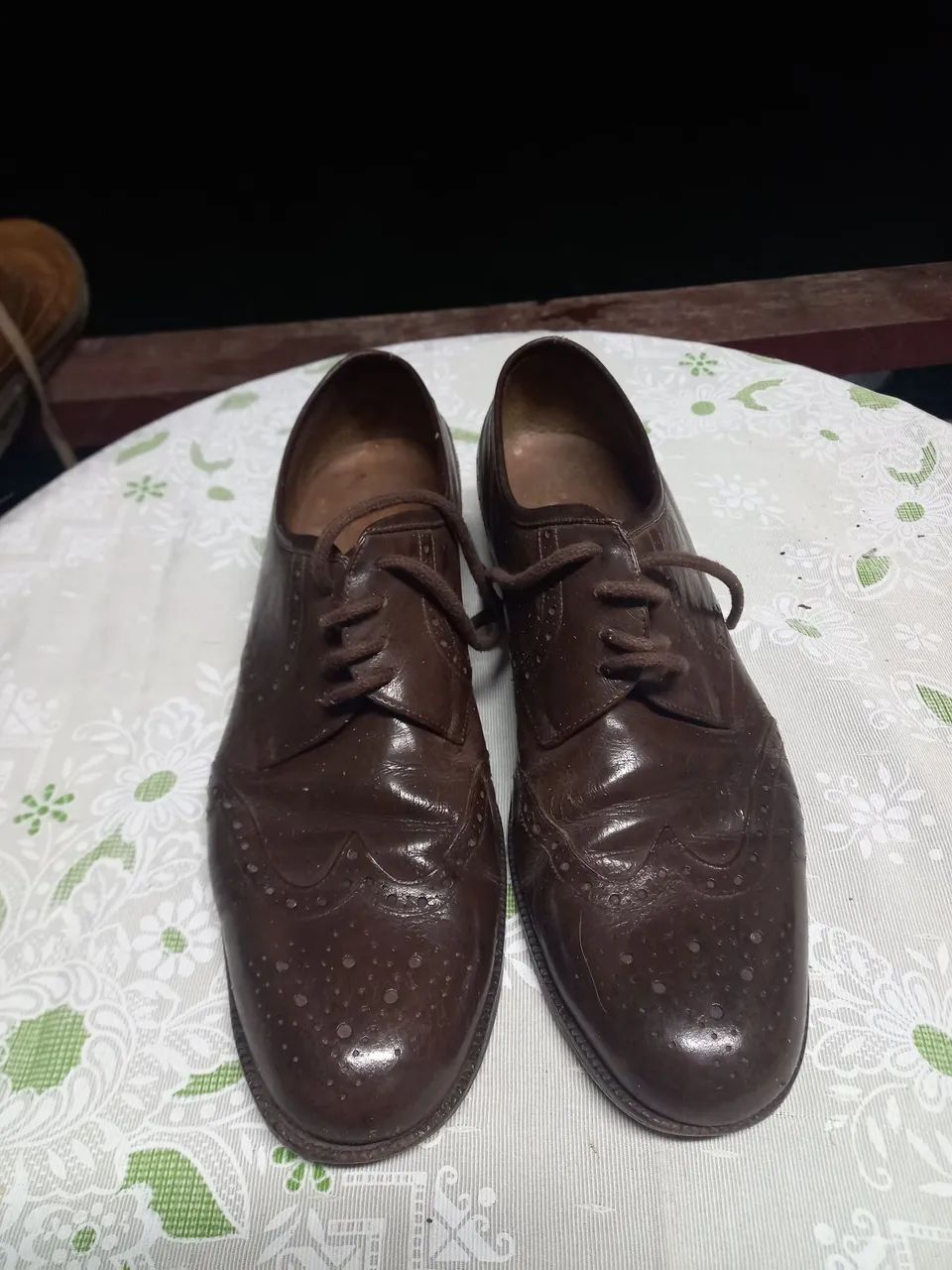 Sapato Oxford de Couro Marrom - Foto 2