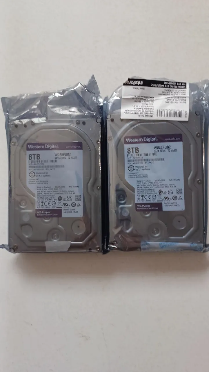 HD Western Digital 8TB WD Purple  2 unidades 