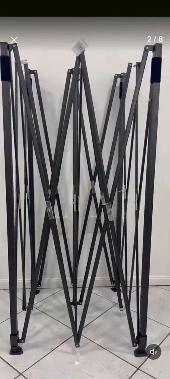 Estrutura Tenda Gazebo 3mx3m  PRATICAMENTE NOVA