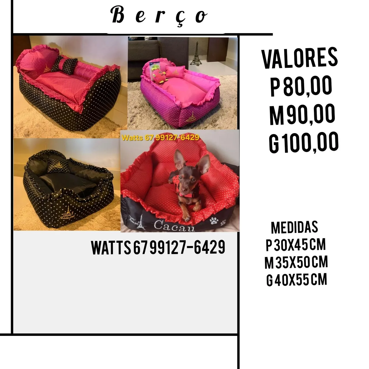Cama Berço para Pet Confortável em Vários Tamanhos