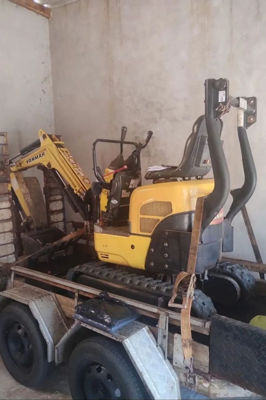 Mini escavadeira Yanmar SV08, 5 conchas  - Foto 6