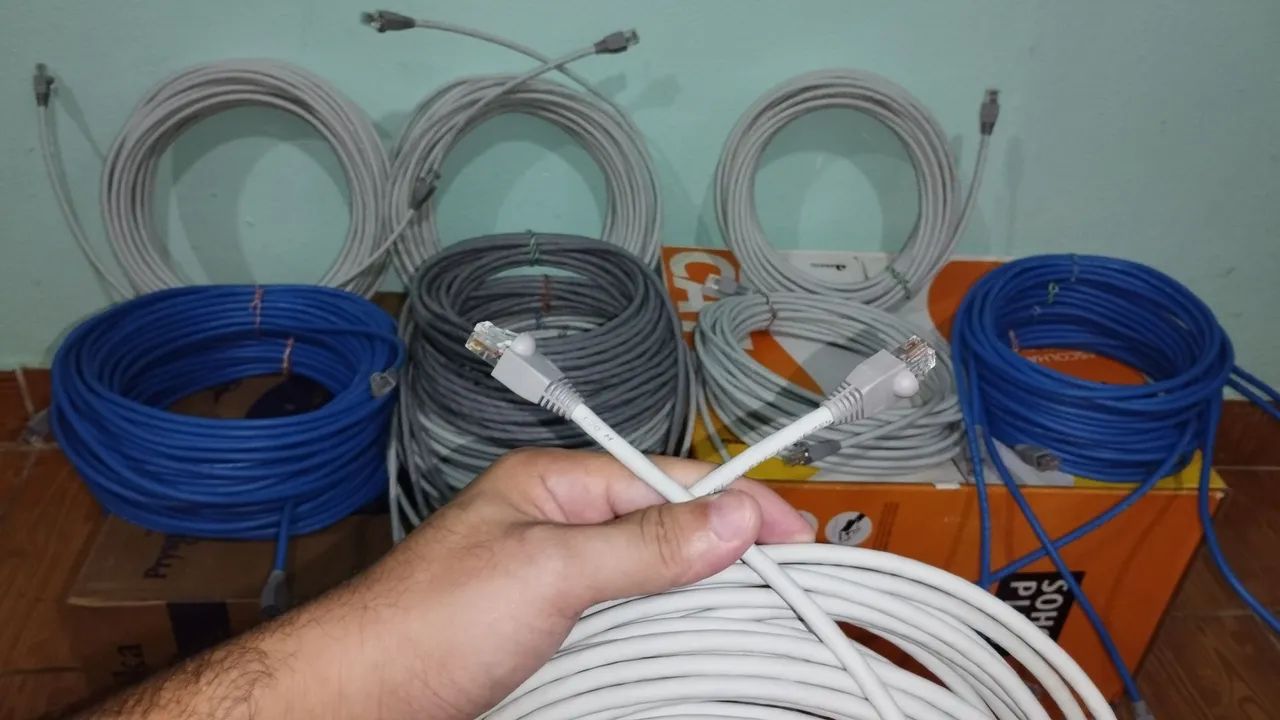 CABO DE REDE INTERNET CAT6/CAT5E PARA ROTEADOR/PS4/PS5/NOTEBOOK<br> - Foto 6